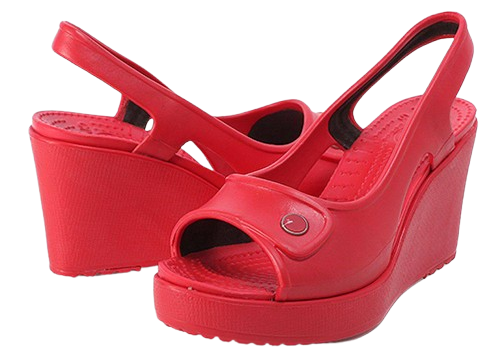 Жіночі сандалі Crocs Havana Wedge Red (39-40, червоний) - Фото 1 Жіночі сандалі Crocs Havana Wedge Red (39-40, червоний) - изображение 1