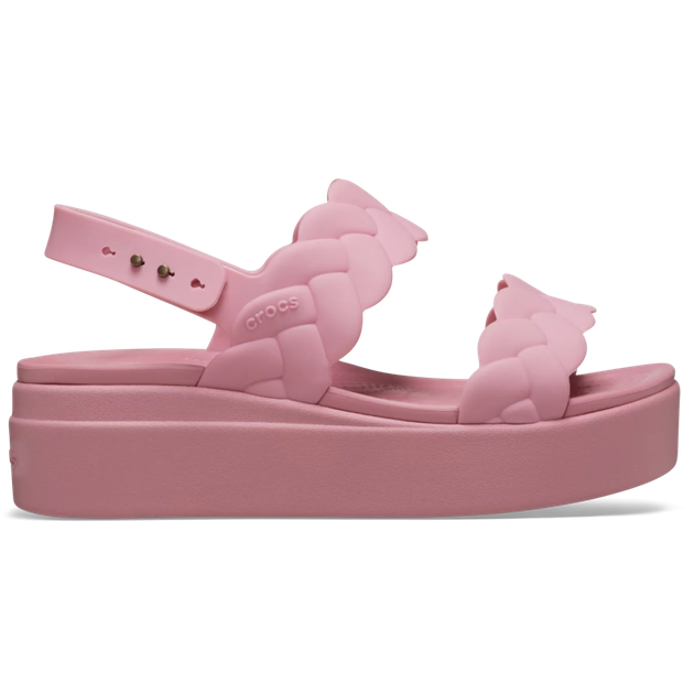 Жіночі Сандалі Бруклін crocs brooklyn woven low wedge Rossete (37-38, рожевий) - Фото 2 Жіночі Сандалі Бруклін crocs brooklyn woven low wedge Rossete (37-38, рожевий) - зображення 2