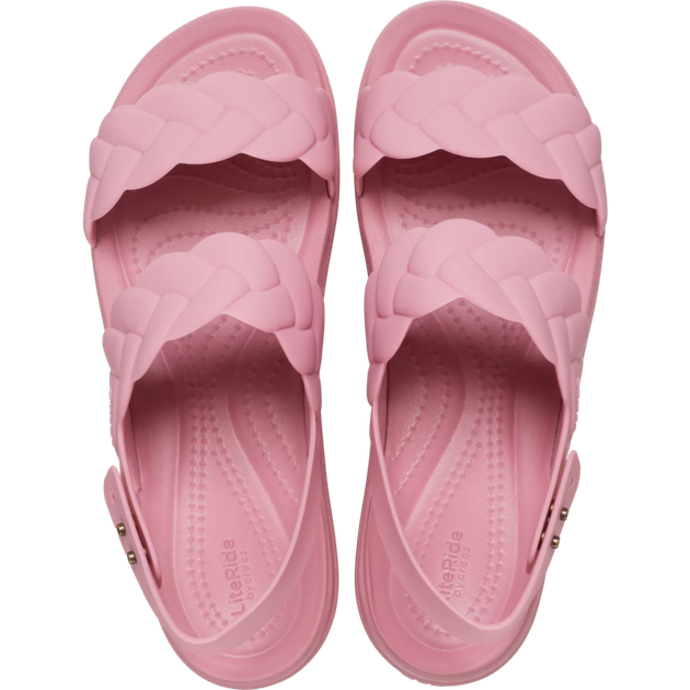 Жіночі Сандалі Бруклін crocs brooklyn woven low wedge Rossete (37-38, рожевий) - Фото 3 Жіночі Сандалі Бруклін crocs brooklyn woven low wedge Rossete (37-38, рожевий) - зображення 3