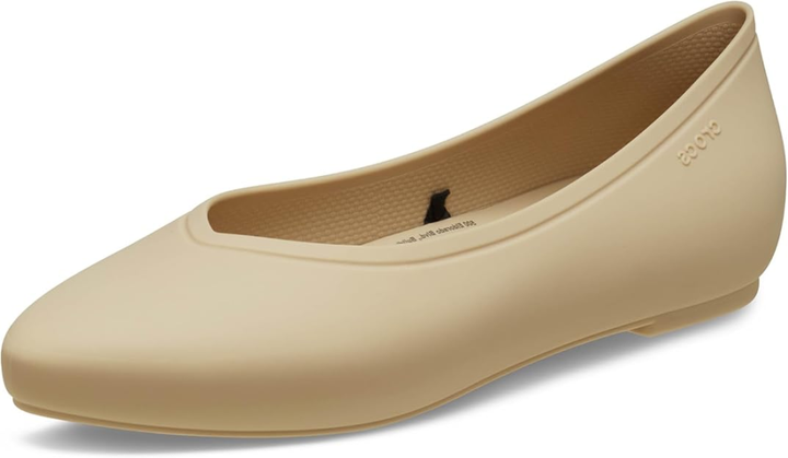 Жіночі балетки Crocs Brooklyn Flat Chai (39-40, бежевий) - Фото 2 Жіночі балетки Crocs Brooklyn Flat Chai (39-40, бежевий) - изображение 2