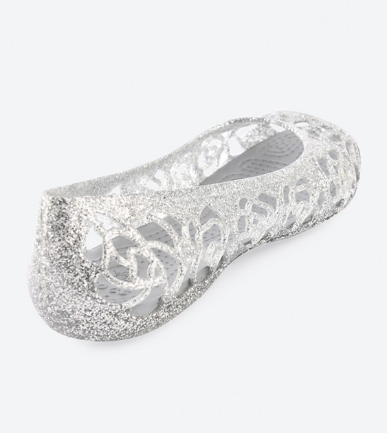 Жіночі балетки Crocs Isabella Glitter Silver (38-39, сріблястий) - изображение 3