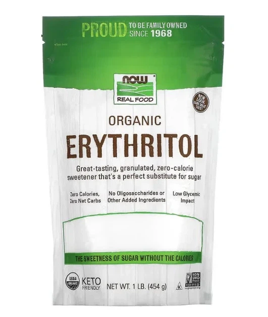 Эритритол сахарозаменитель Now Foods (Erythritol) 454 г - изображение 3