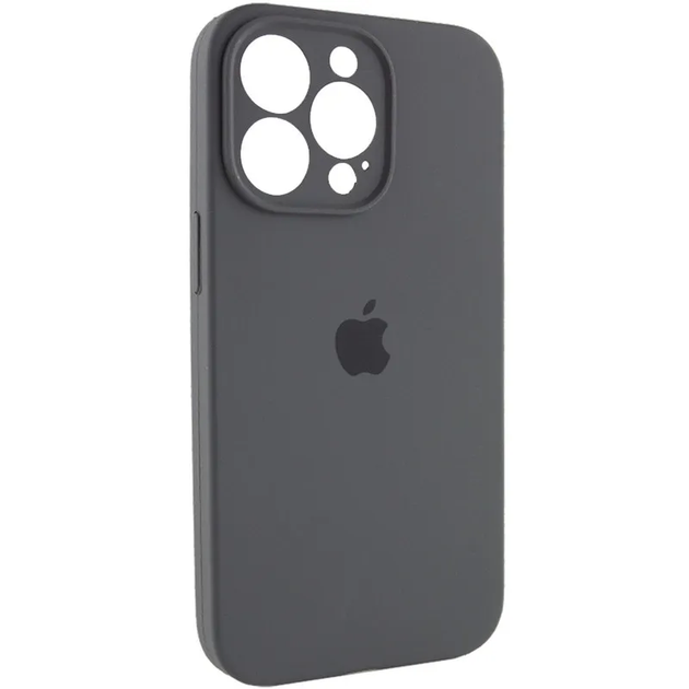 Чохол для смартфона Silicone Full Case AA Camera Protect for Apple iPhone 14 Pro Max 12,Dark Grey - изображение 2
