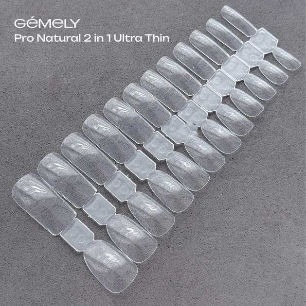 Верхние формы Pro Natyral 2в1 сверхтонкие GEMELY ex GA&MA Квадрат и Овал, 120 шт - Фото 2 Верхние формы Pro Natyral 2в1 сверхтонкие GEMELY ex GA&MA Квадрат и Овал, 120 шт - изображение 2