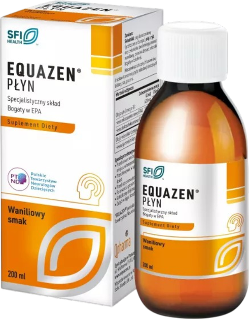 Suplement diety QPharma Equazen płyn o smaku waniliowym 200 ml (5060072605898) - Zdjęcie 1 Suplement diety QPharma Equazen płyn o smaku waniliowym 200 ml (5060072605898) - obraz 1
