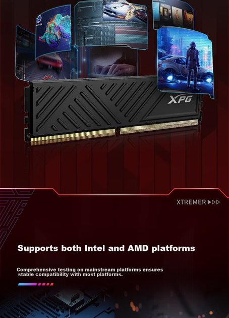 Оперативна пам'ять ADATA D35 XPG DDR4-3600 8192MB PC4-28800 - зображення 3