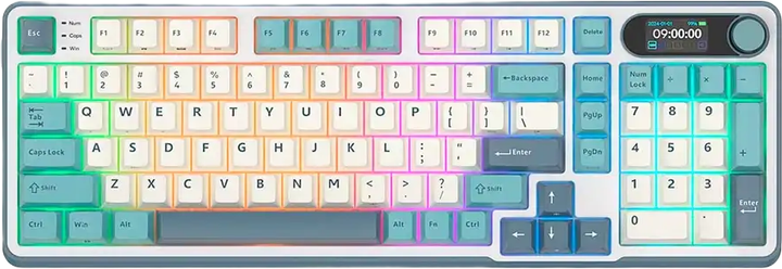 Клавіатура дротова RK ROYAL KLUDGE RK-S98 Light Cloud Gaming Beige Switch (RK-S98-LTCLD-BEGSW-US) - зображення 2