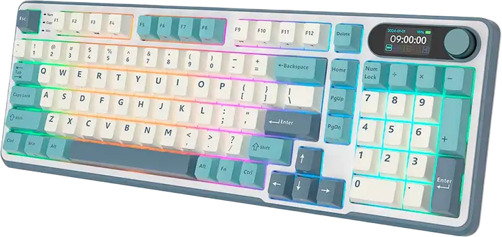 Клавіатура дротова RK ROYAL KLUDGE RK-S98 Light Cloud Gaming Beige Switch (RK-S98-LTCLD-BEGSW-US) - зображення 4