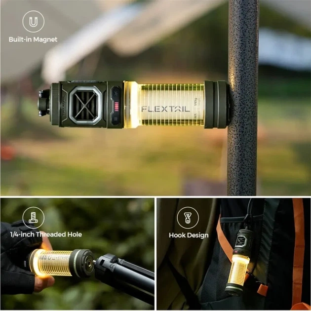 Фумігатор-ліхтар кемпінговий Flextail Tiny Repel S, блакитний (FNR_TRS4800-AZ-i) - изображение 6