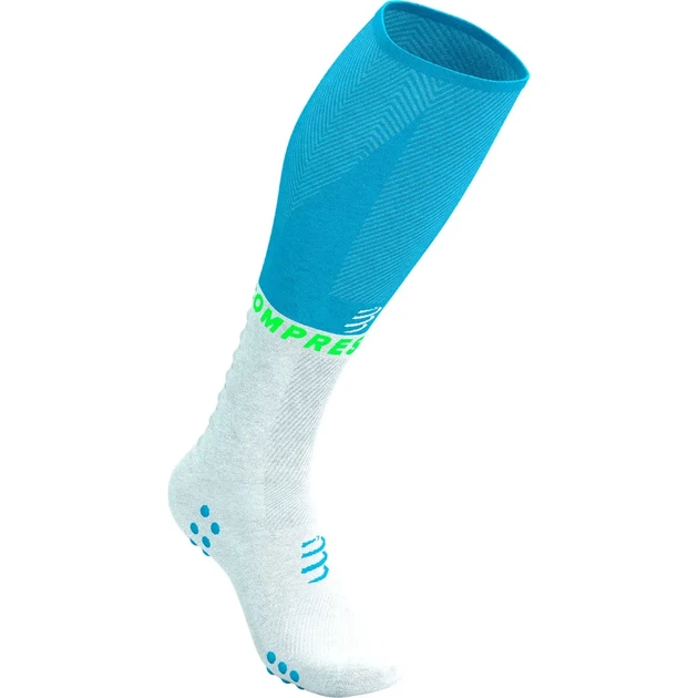 Гольфи Compressport Full Socks Oxygen norse blue/neon green S (100089911) - зображення 2