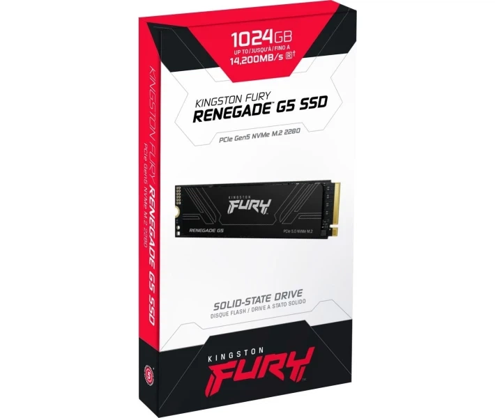 SSD M.2 2280 1TB Kingston FURY Renegade G5 PCIe 4.0 NVMe (SFYR2S/1T0) - Фото 3 SSD M.2 2280 1TB Kingston FURY Renegade G5 PCIe 4.0 NVMe (SFYR2S/1T0) - изображение 3