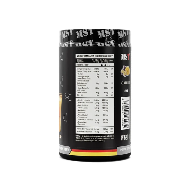 BCAA та EAA без цукру BCAA & EAA zero MST манго-маракуя 520 г - зображення 2