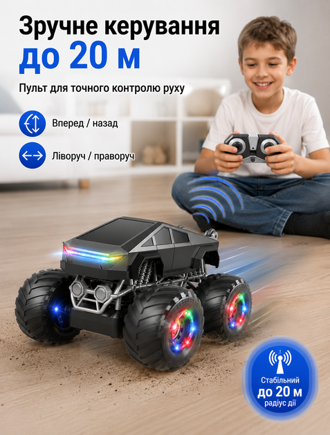 Радиоуправляемая машинка‑вездеход HB Toys с подсветкой и звуковыми эффектами - изображение 3