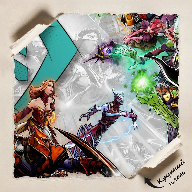 Постер Дота 2, Dota 2, декор в кімнату геймера, A2 34×60 см (id6486) - зображення 4