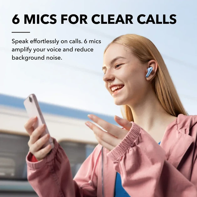 Беспроводные наушники Anker Soundcore Liberty 4 NC, Light, Hi-Res, ANC, LDAC, 50H, IPX4, Bluetooth 5.3 - изображение 6