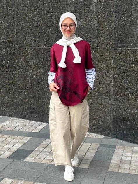 Поло женское Uniqlo 476921315 S Белый/Голубой (1159863058) - Фото 6 Поло женское Uniqlo 476921315 S Белый/Голубой (1159863058) - изображение 6