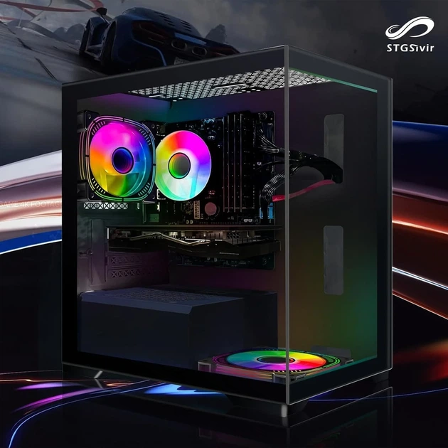 Игровой ПК STGsivir Intel Core i7-4770 / RAM 16GB / SSD 512GB /AMD Radeon RX 580 / HDMI / LAN / Wi-Fi 6 / Bluetooth 5.0 / Windows 11 / Черный (102143794) b1 - Уценка - изображение 2
