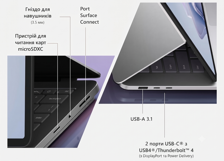 Сенсорный ноутбук 14.4" Microsoft Surface Laptop Studio 2 Gaming Intel Core i7-13700H RAM 32GB SSD 1TB GeForce RTX 4050 Windows 11 Алюминиевый корпус (UKR) (102182930) - Уценка - Фото 7 Сенсорный ноутбук 14.4" Microsoft Surface Laptop Studio 2 Gaming Intel Core i7-13700H RAM 32GB SSD 1TB GeForce RTX 4050 Windows 11 Алюминиевый корпус (UKR) (102182930) - Уценка - изображение 7