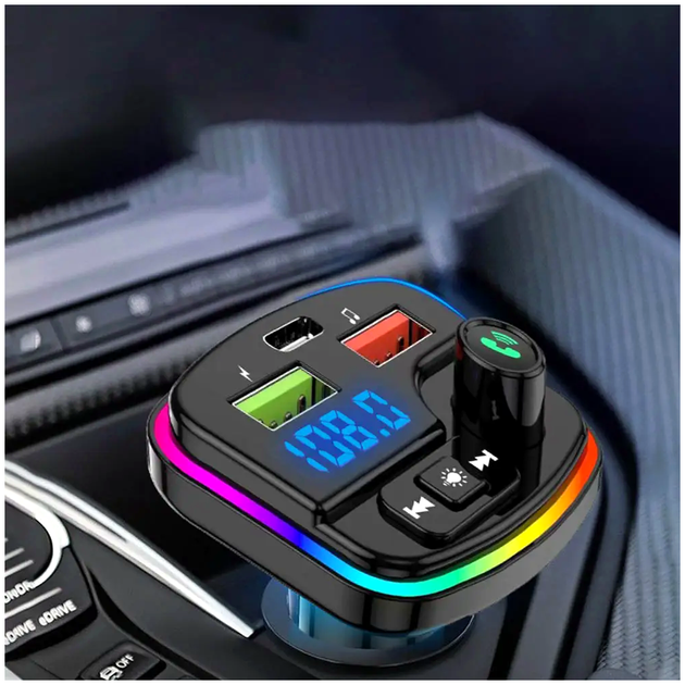 FM-трансмиттер с зарядкой 2xUSB Bluetooth поддержка microSD для автомобиля PERVOI LS-2465 - изображение 4