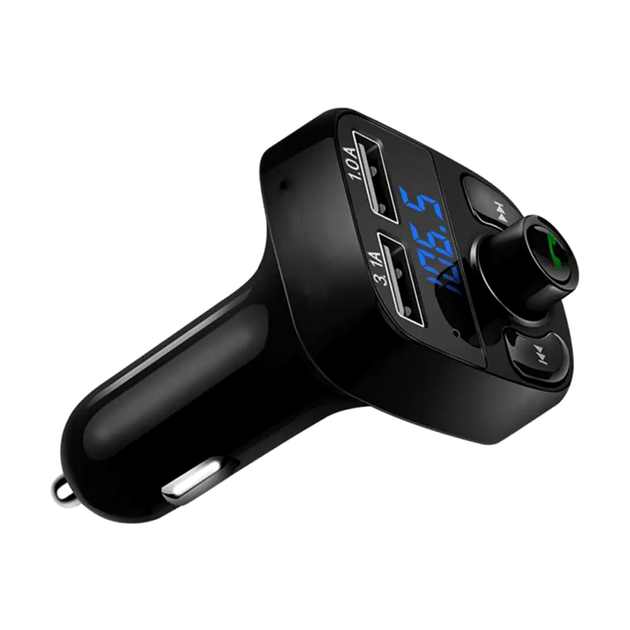 FM модулятор Bluetooth с микрофоном и USB для автомобиля 12-24V CAR X8 BT LS-146 - изображение 4