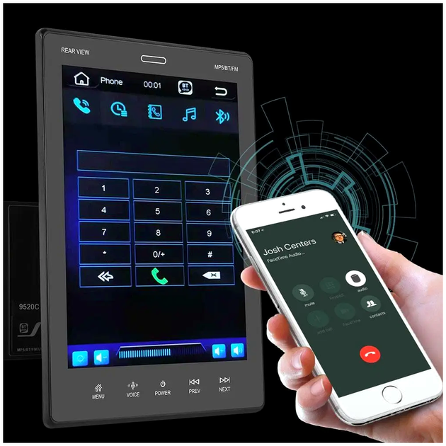 Автомагнитола 2Din 9 5 дюймов сенсорный экран Bluetooth GPS для автомобиля LS-319 - изображение 6