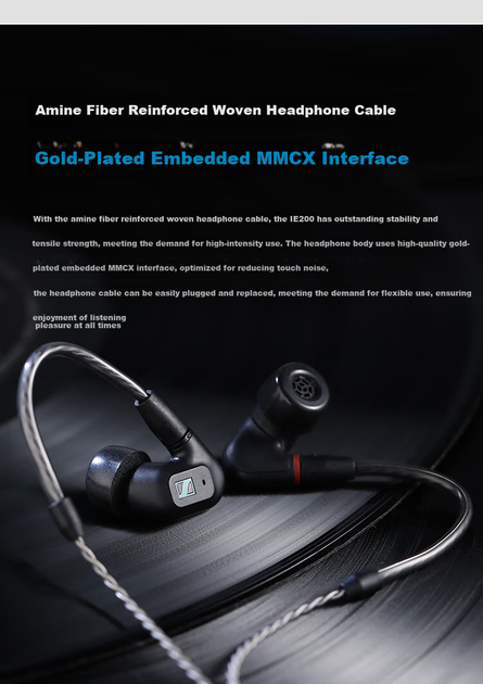Наушники Sennheiser IE 200 HiFi Black - изображение 14