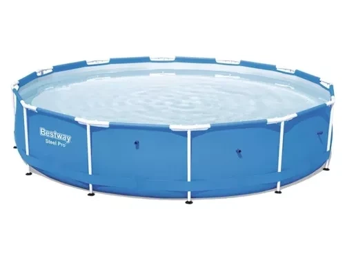 Каркасний басейн Bestway Steel Pro 366×76 см круглий синьо-сірий на 6473 л, збірний садовий басейн з тришаровою ПВХ-чашею - Фото 6 Каркасний басейн Bestway Steel Pro 366×76 см круглий синьо-сірий на 6473 л, збірний садовий басейн з тришаровою ПВХ-чашею - зображення 6