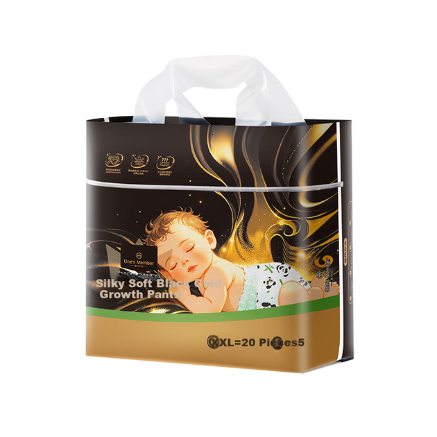 Подгузники One's Member OM Silky Black Gold Pull-Up XXL, 20 шт, ультратонкие, дышащие - изображение 7