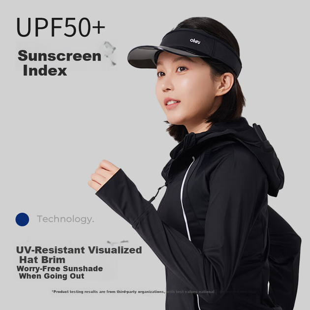 Солнцезащитная кепка Obsu Sports Visor, цвет слоновая кость, универсальный размер. - изображение 6