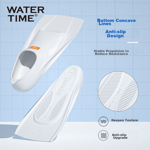 Ласты WATERTIME для взрослых короткие силиконовые, для плавания, оранжевые, размер 35 - Фото 10 Ласты WATERTIME для взрослых короткие силиконовые, для плавания, оранжевые, размер 35 - изображение 10