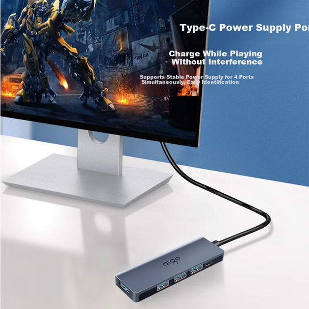 USB-концентратор Aigo USB 3.0, удлинитель интерфейса, USB-кабель для док-станции ноутбука, USB-хаб B01-1.5M - зображення 5