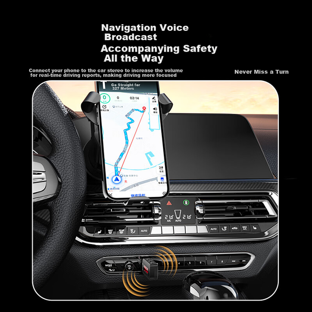 Автомобільний FM-трансмітер Biaze Bluetooth 5.4 USB (D51-M10) - зображення 6