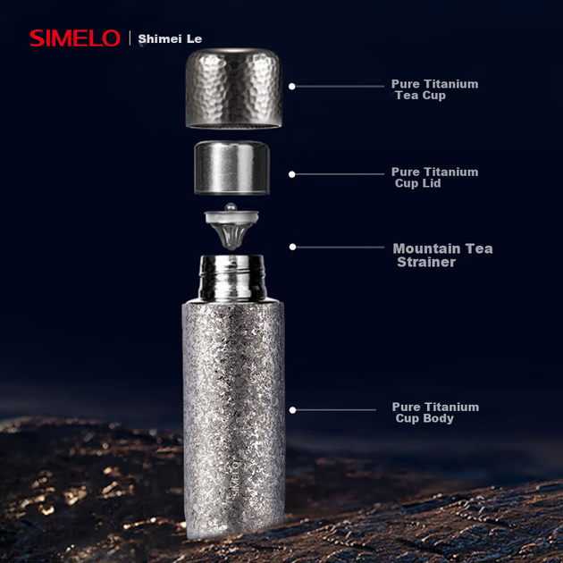 Термокружка SIMELO титановая женская, для чая, подарочная, 450 мл - изображение 4