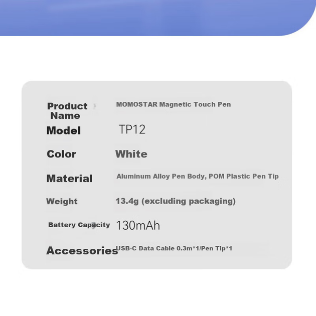 Стилус MOMAX для Apple iPad сумісний з Apple Pencil 2 iPad 10/9/air4/5/Pro - зображення 9