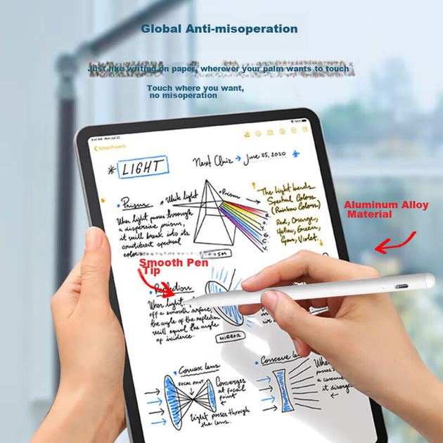 Стилус LinkStone ємнісний для iPad 10/9/5/Pro, для малювання та письма - зображення 6