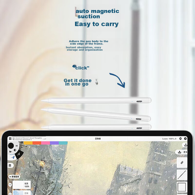 Стилус LinkStone ємнісний для iPad 10/9/5/Pro, для малювання та письма - зображення 7