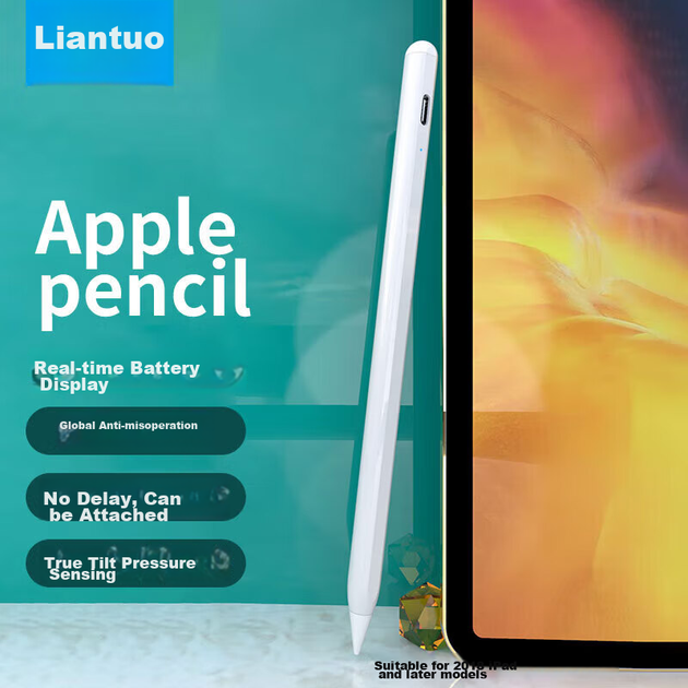 Стилус LinkStone ємнісний для iPad 10/9/5/Pro, для малювання та письма - зображення 9