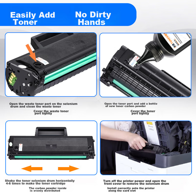 Картридж лазерный Tianmo для HP 131 133 135-138 138pw 138wm 138p W1110A - изображение 8