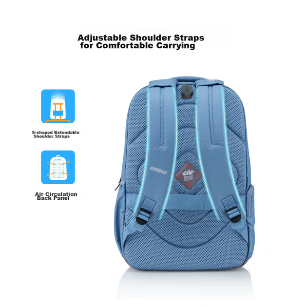 Легкий рюкзак American Tourister большой вместимости для путешествий, модель Hu Xianxu's Style Commuter Bag QI5, песочный цвет. - изображение 7