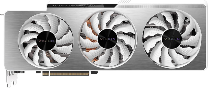 Відеокарта GeForce RTX 3080 10GB Gigabyte Vision OC (GV-N3080VISION OC-10GD) Б/В - Фото 1 Відеокарта GeForce RTX 3080 10GB Gigabyte Vision OC (GV-N3080VISION OC-10GD) Б/В - зображення 1