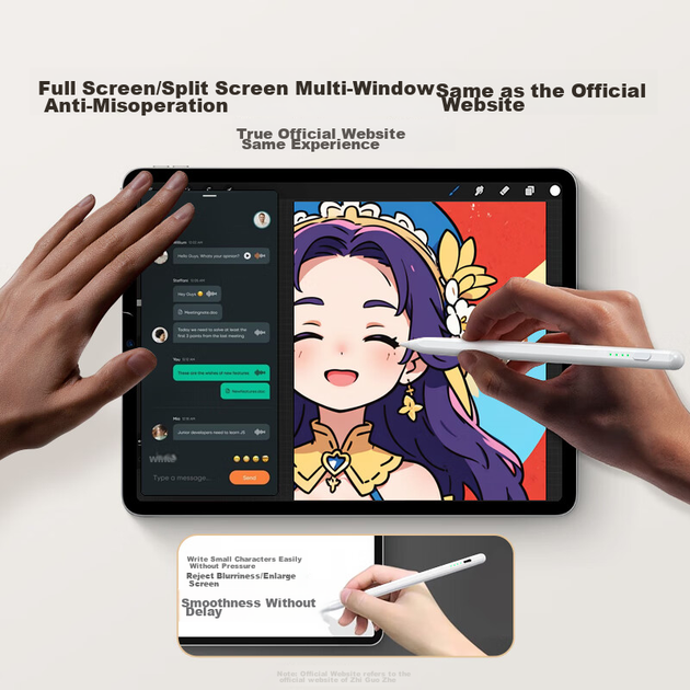 Стилус WITGOER ємнісний для iPad магнітний сумісний з Apple Pencil - зображення 8