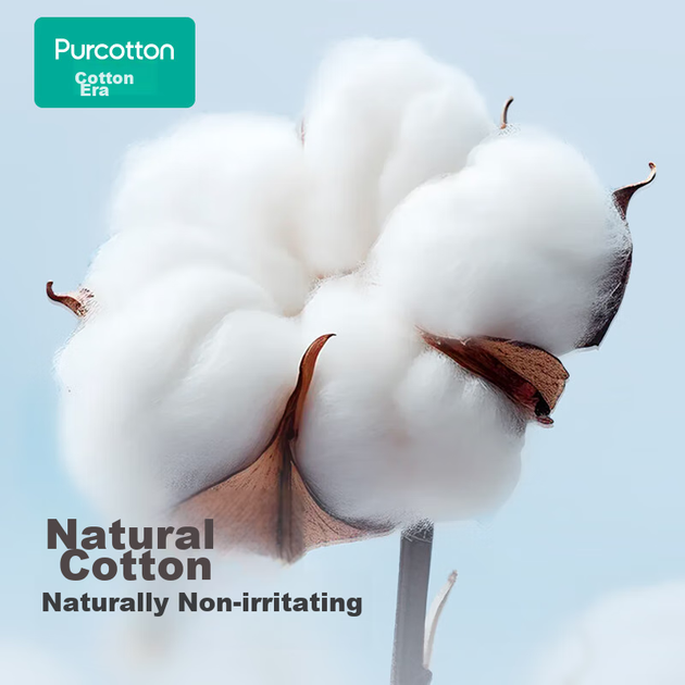 Салфетки PurCotton для лица 100% хлопок, 80 листов x 9 упаковок, 20x20см - изображение 7