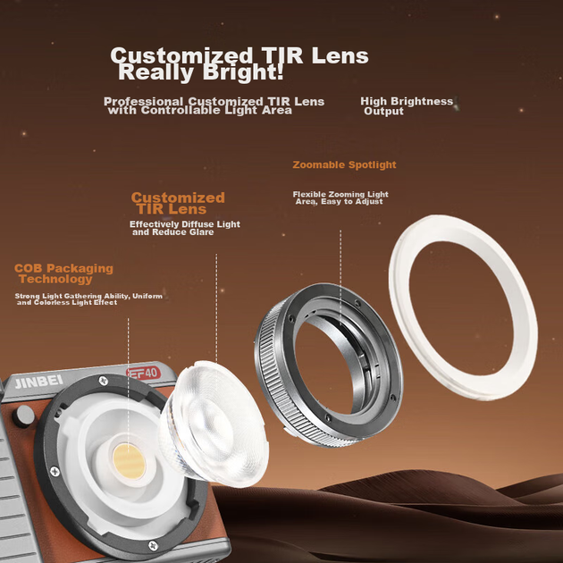 Осветитель JINBEI EF-40BI LED 40Вт двухцветный - изображение 11