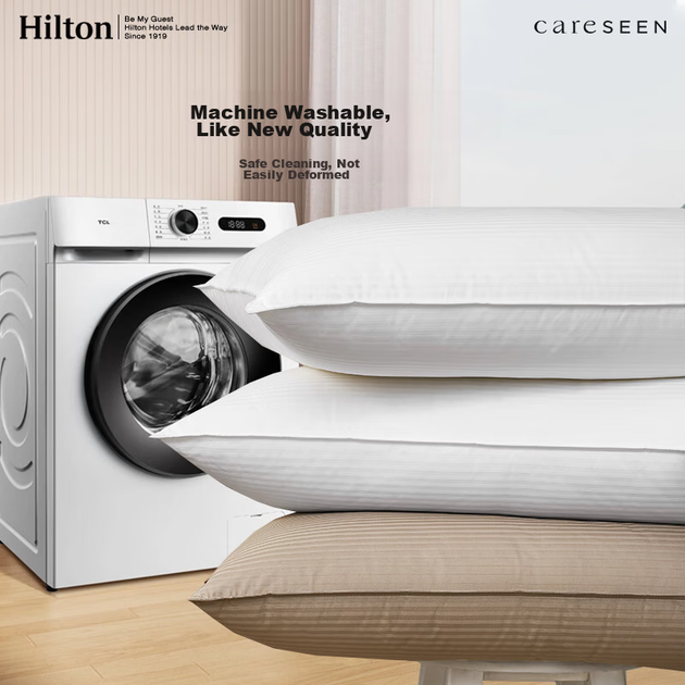 Подушка Canasin Hilton Comfort антибактериальная, для шеи, 48x74 см, белая - Фото 10 Подушка Canasin Hilton Comfort антибактериальная, для шеи, 48x74 см, белая - изображение 10