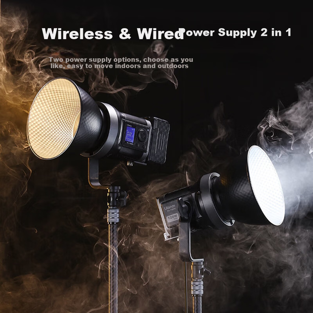 Осветитель Ulanzi VL120Bi 120W двухцветный V-Mount для видеосъемки - изображение 6