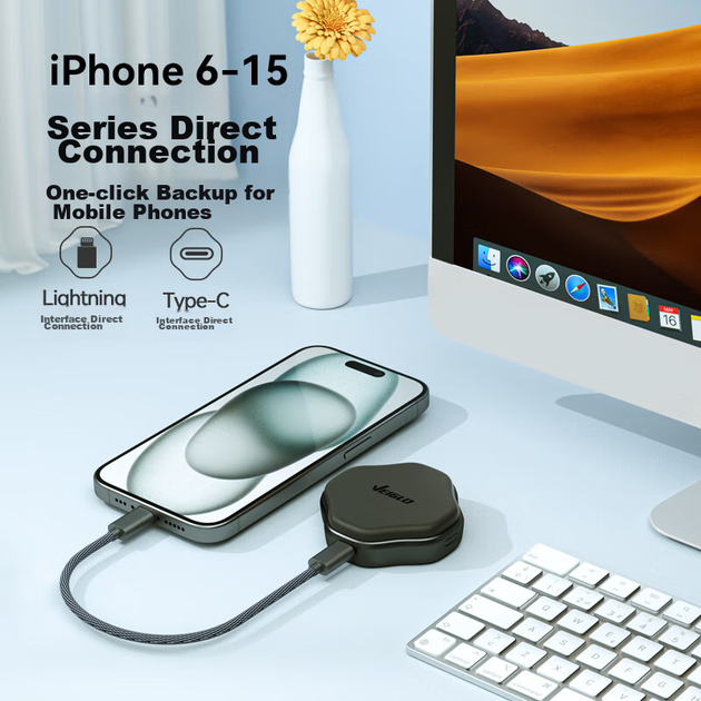 SSD VEIGLO 500ГБ портативный Type-C для iPhone/Android/ПК - изображение 7