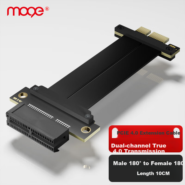 Райзер MOGE PCI-E 4.0 x1 10 см (MC488110) - изображение 4