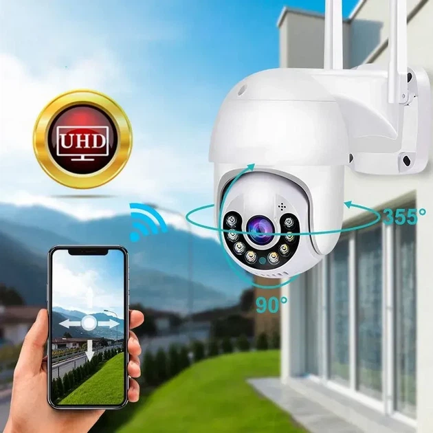 Вулична WiFi камера спостереження 2 MP, PTZ, A15 - Фото 6 Вулична WiFi камера спостереження 2 MP, PTZ, A15 - зображення 6