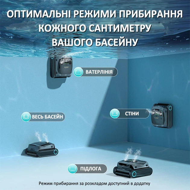 Беспроводной робот пылесос премиум для бассейна Aiper Scuba X1 аккумуляторный - изображение 6