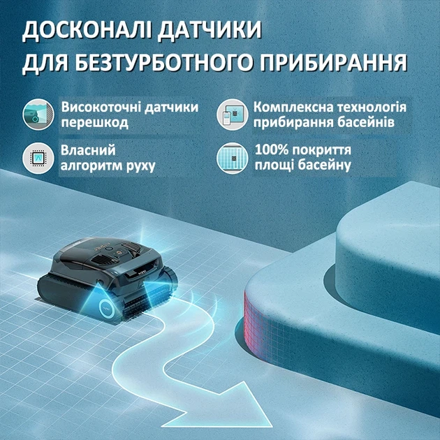 Беспроводной робот пылесос премиум для бассейна Aiper Scuba X1 аккумуляторный - изображение 8